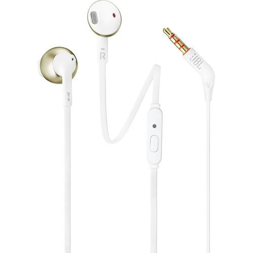 JBL T205 Earbud Headphones (Champagne Gold)