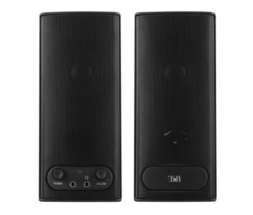 Enceintes 2.0 20W DUST noires