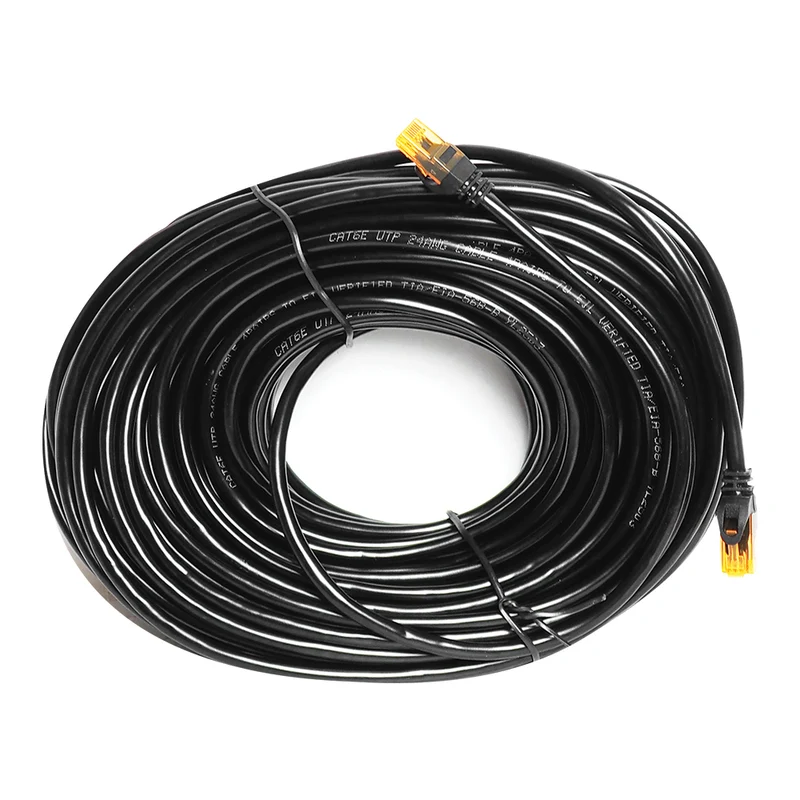 Câble réseau CAT6e UTP 8P8C RJ-45 25m noir
