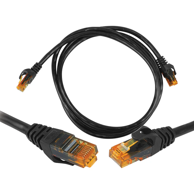 Câble réseau Cat6e UTP RJ-45 1m noir - Patchcord