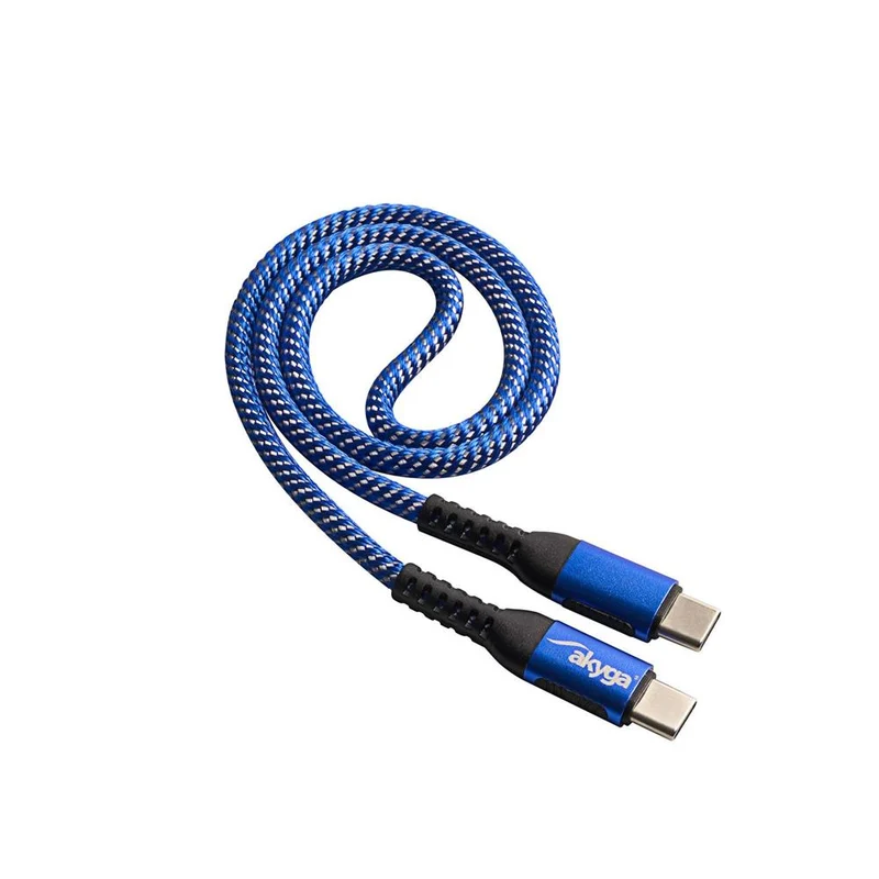 Câble USB Akyga AK-USB-36 USB-C vers USB-C 100W 0.5m