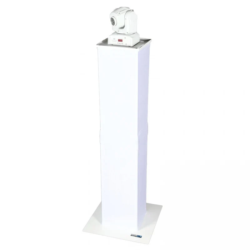 Novopro PS1+ White Variable Height Moving Head Podium Stand [NOVO-PS1+WHT]