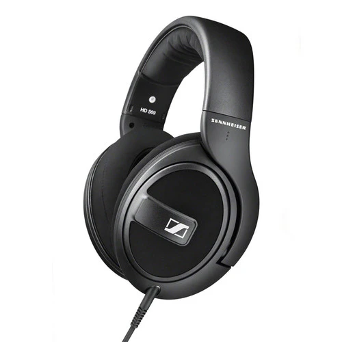 Sennheiser HD 569 Closed-Back Around-Ear Headphones with 1-Button Remote Mic (Black)