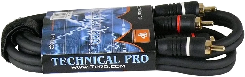 Dual RCA to Dual RCA Audio cables (Blk) (1 lbs) (96)