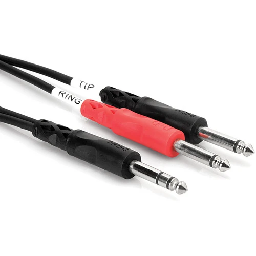Hosa Technology STP-204 Stereo 1/4" Male to 2 Mono 1/4" Male Y-Cable (13.2')