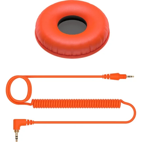 Pioneer DJ HC-CP08 Accessory Pack for HDJ-CUE1 Headphones (Orange) (Open Box)