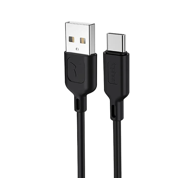CABLE T-PHOX FAST TYPE-C 2.4A 1.2M BLACK