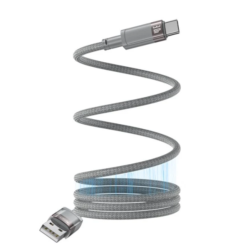 YESIDO MAGNETIC CABLE CA173 18W USB/TYPE-C 1M 3A GREY