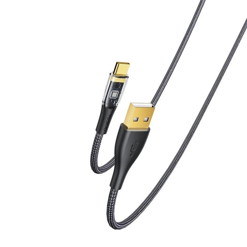 YESIDO CABLE CA104 18W USB/TYPE-C 1,2M PVC 2A BLACK