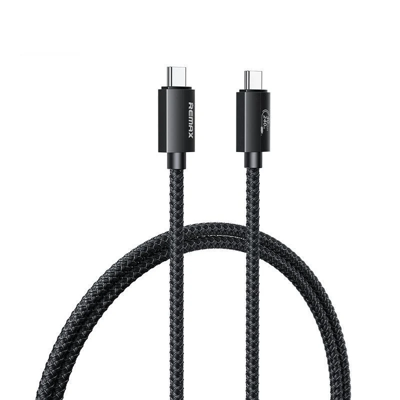 CABLE REMAX LADON SERIES 240W RC-C039 USB 4.0 USB-C/USB-C 1M BLACK