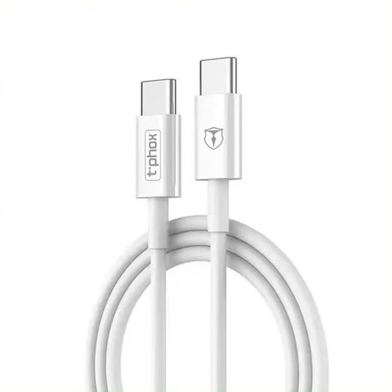 T-PHOX CABLE GLARY LITE SERIES 3W 1M USB-C/USB-C WHITE