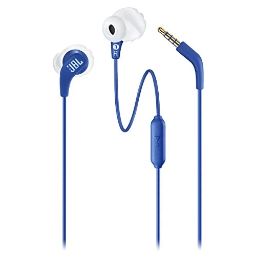 JBL Endurance RUN Sweatproof Wired Sports In-Ear Headphones (Blue)
