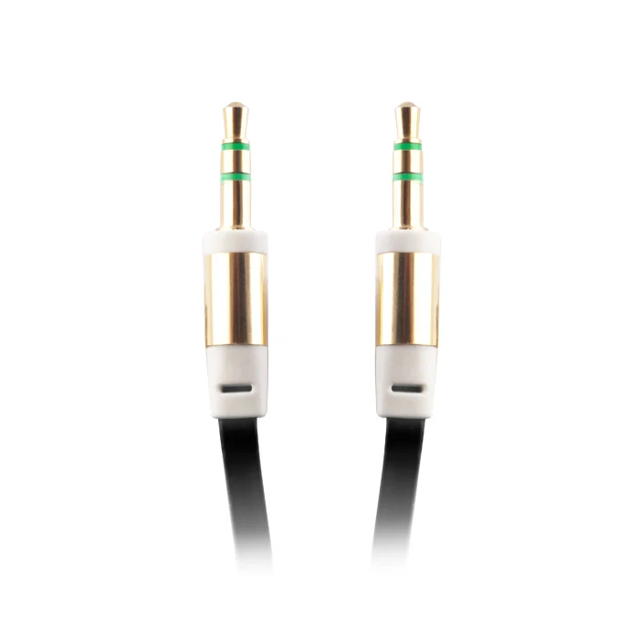 Câble audio jack 3,5mm - jack 3,5mm 1,0 m noir vrac