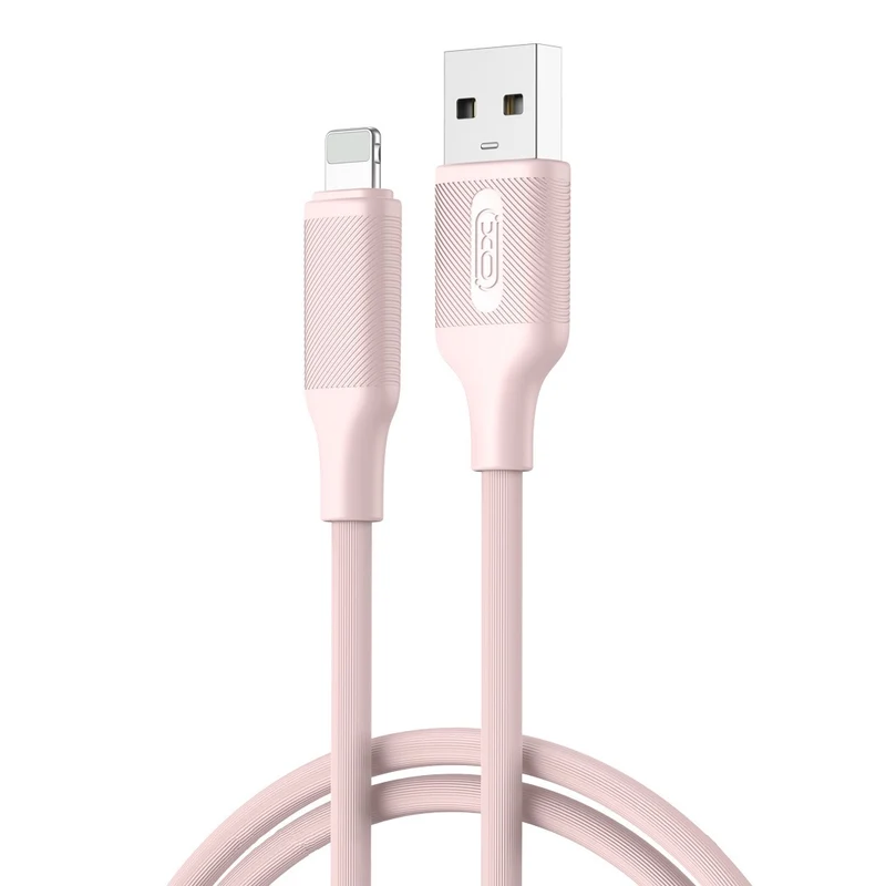 XO cable NB265 USB - Lightning 1,0m 2,4A pink