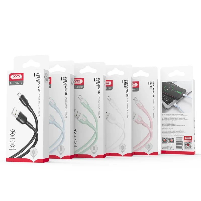 XO cable NB212 USB - USB-C 1,0 m 2,1A blue