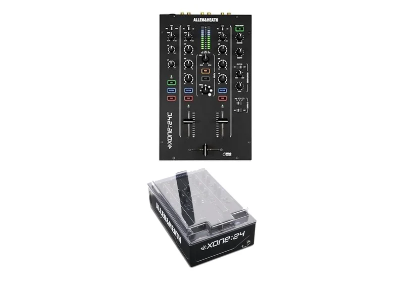 Allen & Heath Xone:24C Professional 2+1 Channel Hybrid DJ Mixer with USB-C Interface + Decksaver