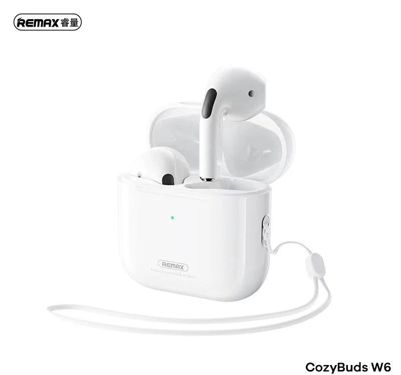 REMAX BLUETOOTH EARPHONES TWS W6 BLACK BT 5.3