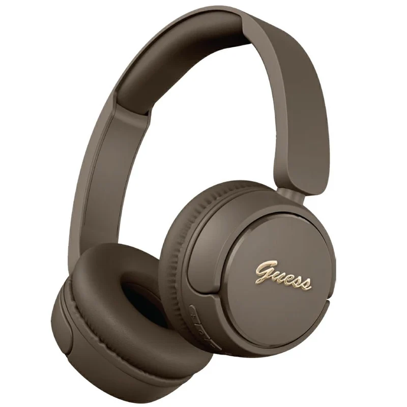 Guess wireless headphones BT HEADPHONES SCRIPT METAL LOGO brown