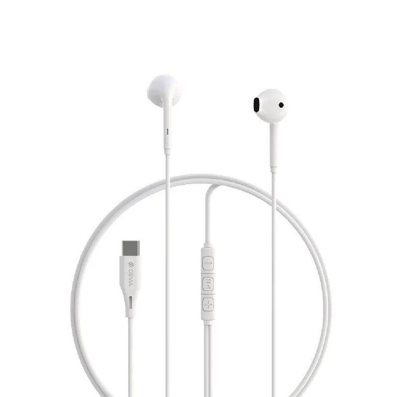 Devia wired earphones Kintone A3 Digital USB-C white