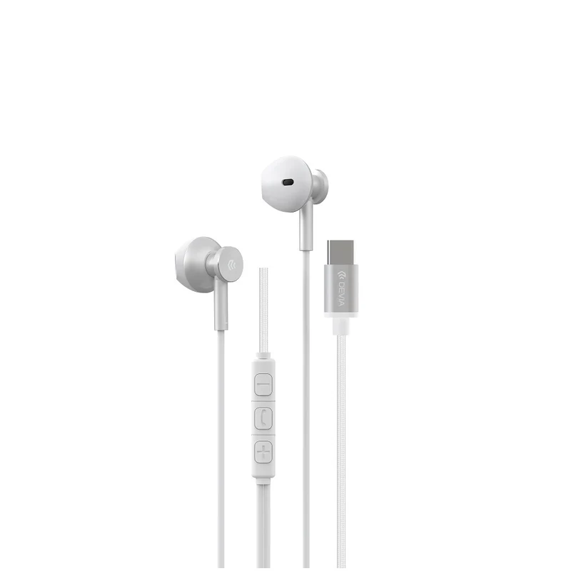Devia wired earphones Smart M2 Digital Metal USB-C silver