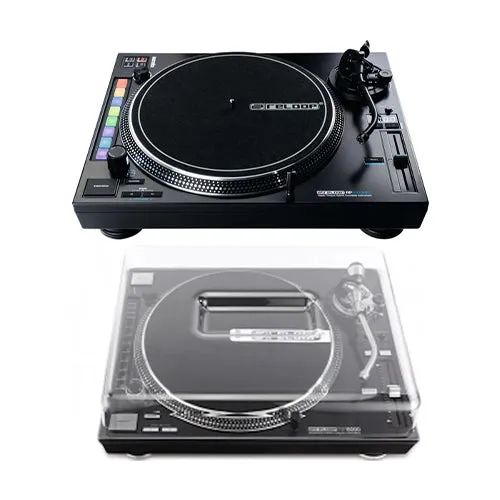 Reloop RP-8000 MK2 - Hybrid Turntable Instrument for Serato DJ Pro +Decksaver Dust Cover