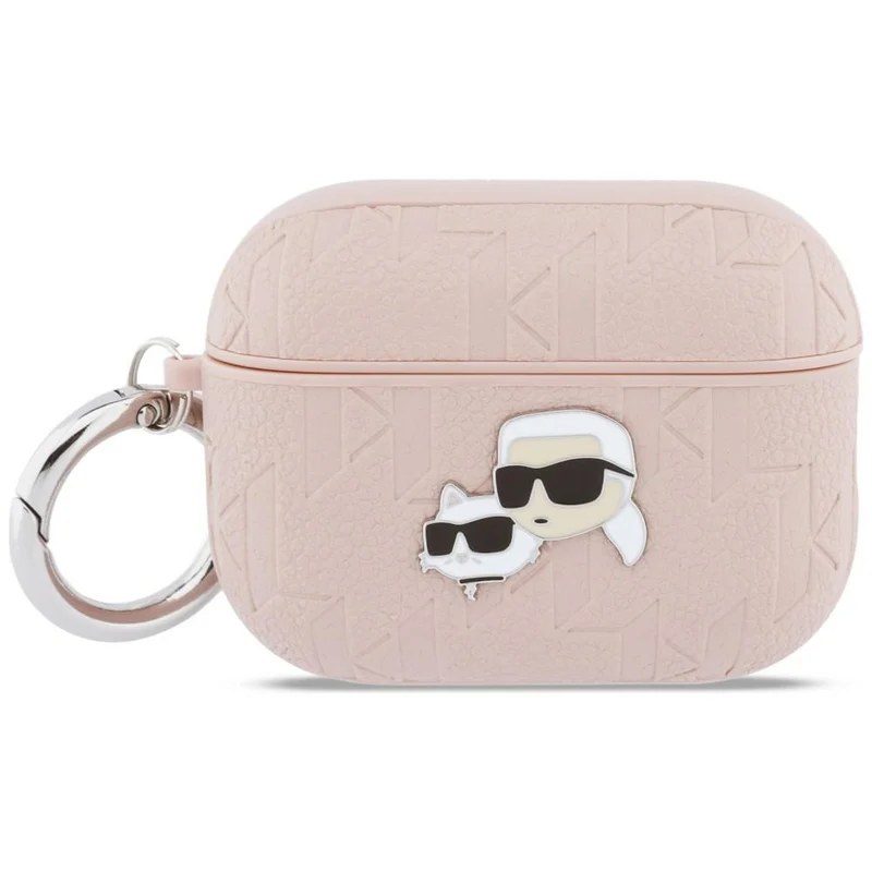 Karl Lagerfeld Monogram Karl & Choupette Head case for AirPods Pro 3 pink