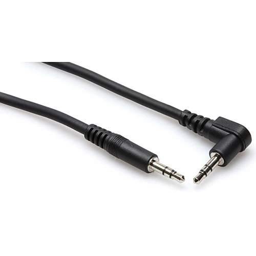 Hosa Technology Stereo Mini Male to Stereo Mini Angled Male Cable (3')