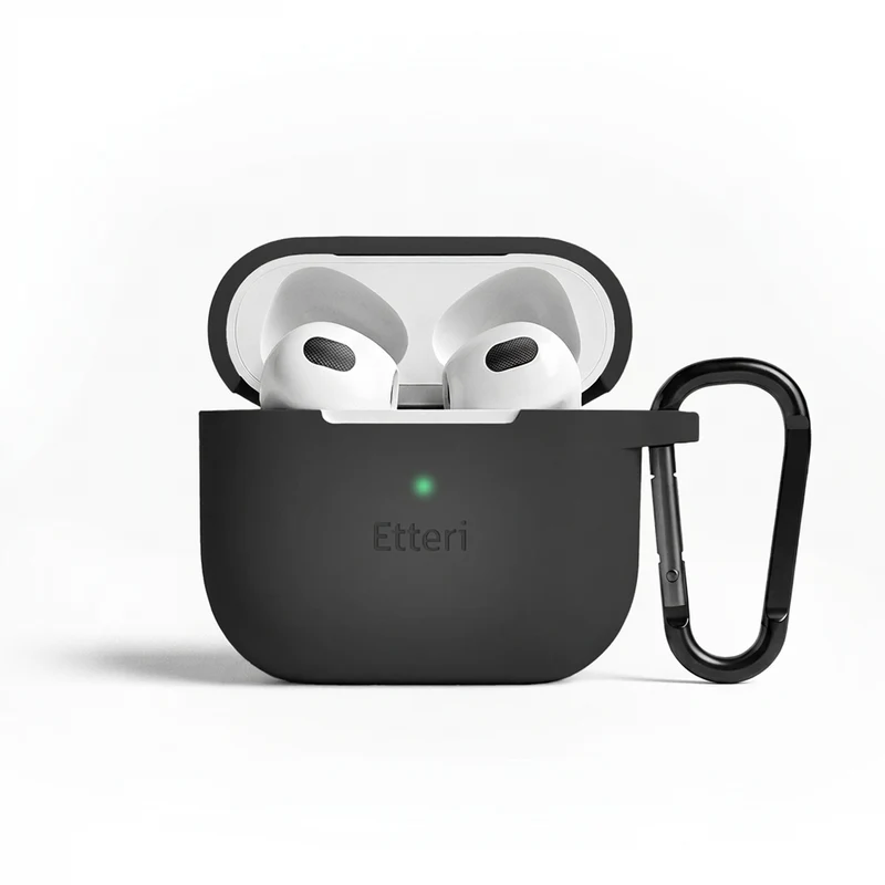 Etteri silicone case for AirPods 3 black