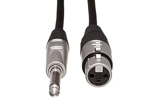 Hosa HXP-010 REAN XLR3F to 1/4 TS Pro Unbalanced Interconnect Cable, 10 Feet