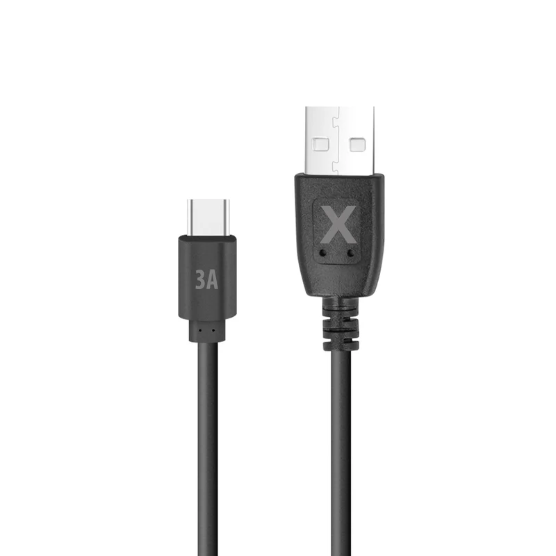 Câble USB vers USB-C Maxlife 1,5 m 3A noir