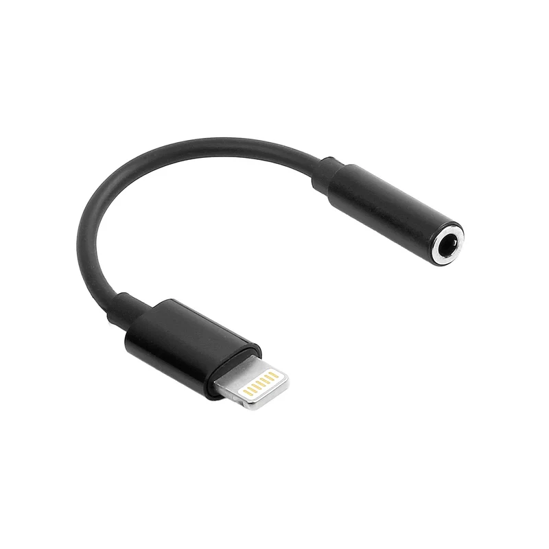 Câble Adaptateur Audio Maxlife MXJL-02 Jack 3,5mm vers Lightning Noir