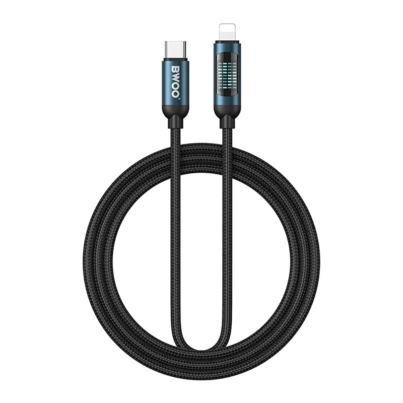 Câble USB-C BWOO 1m 27W avec affichage LED