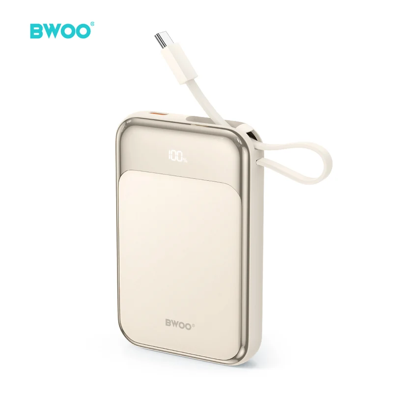 Batterie externe BWOO 10000 mAh USB-C PD 20W — Or