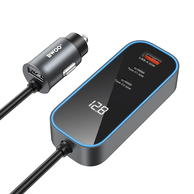 Chargeur voiture BWOO CC107 USB-C/USB-A 30W