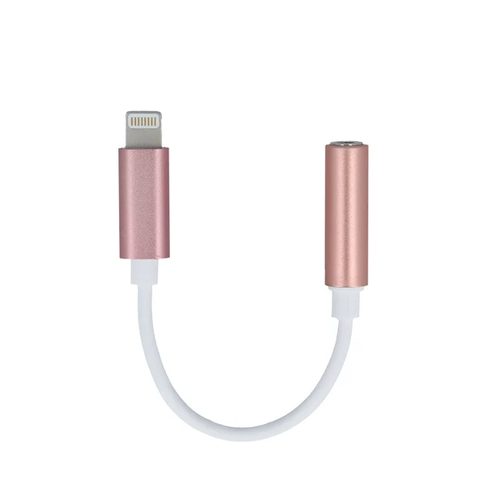 Forever adapter audio jack 3,5mm - Lightning rose