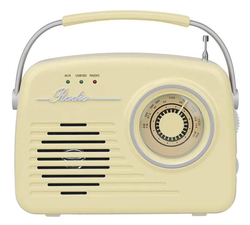 Enceinte Bluetooth Setty Retro P350 beige — Radio FM