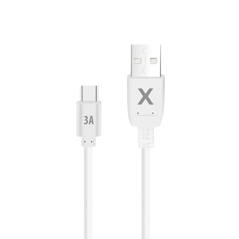 Câble USB-C Maxlife 2m 3A blanc