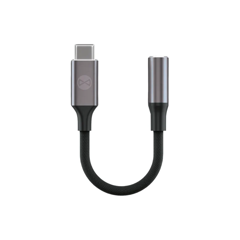 Adaptateur audio Forever AJC-01 jack 3,5 mm vers USB-C noir