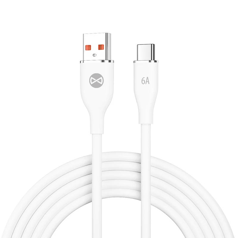 Câble USB-C Forever 1,0 m 6A — Charge rapide 66W blanc