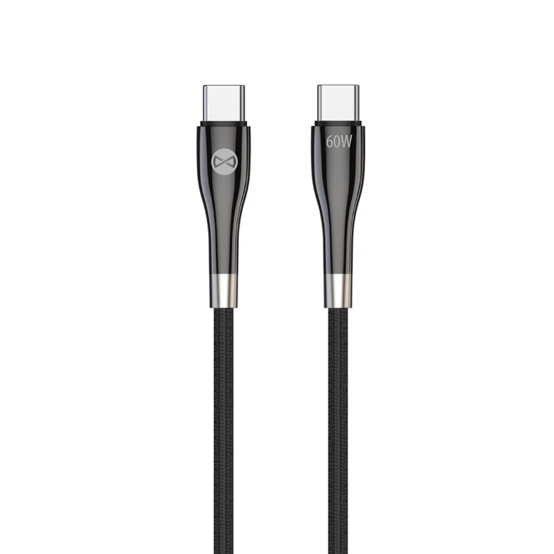 Câble USB-C Forever Sleek — 1,0 m 60W noir