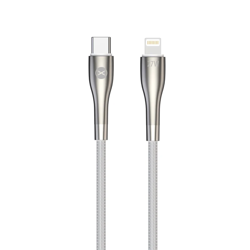 Câble USB-C vers Lightning Forever Sleek 1m 27W — Blanc