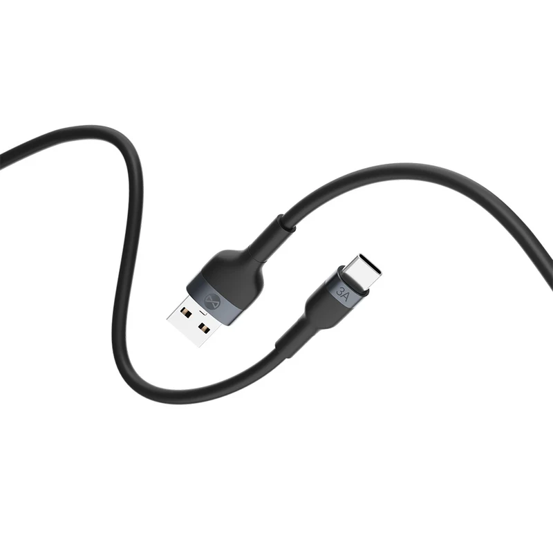 Câble USB-C Forever Flexible — 1m, 3A, charge rapide et transfert données