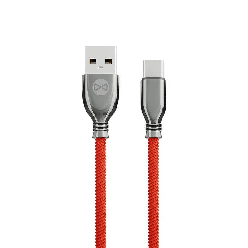 Câble USB-C Forever Tornado 1m 3A rouge
