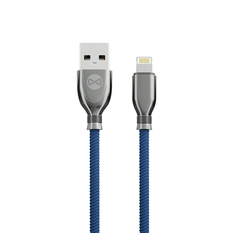 Câble USB-Lightning Forever Tornado 1m 3A bleu