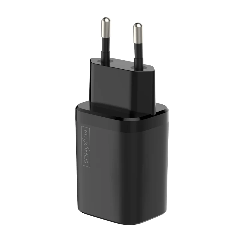 Chargeur Maxximus MX Carbon 30W PD+QC USB-A/C