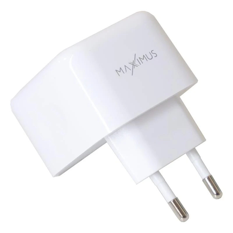 Chargeur Maxximus MX Thunder PD 35W — 2 USB-C Blanc