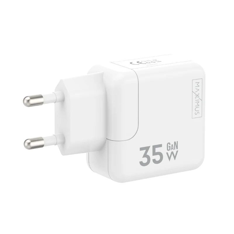 Chargeur secteur Maxximus MX Burst 35W GaN — 2 USB-C