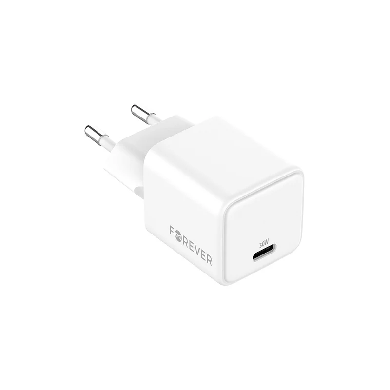 Chargeur USB-C 30W Forever TC-08 GaN PD blanc