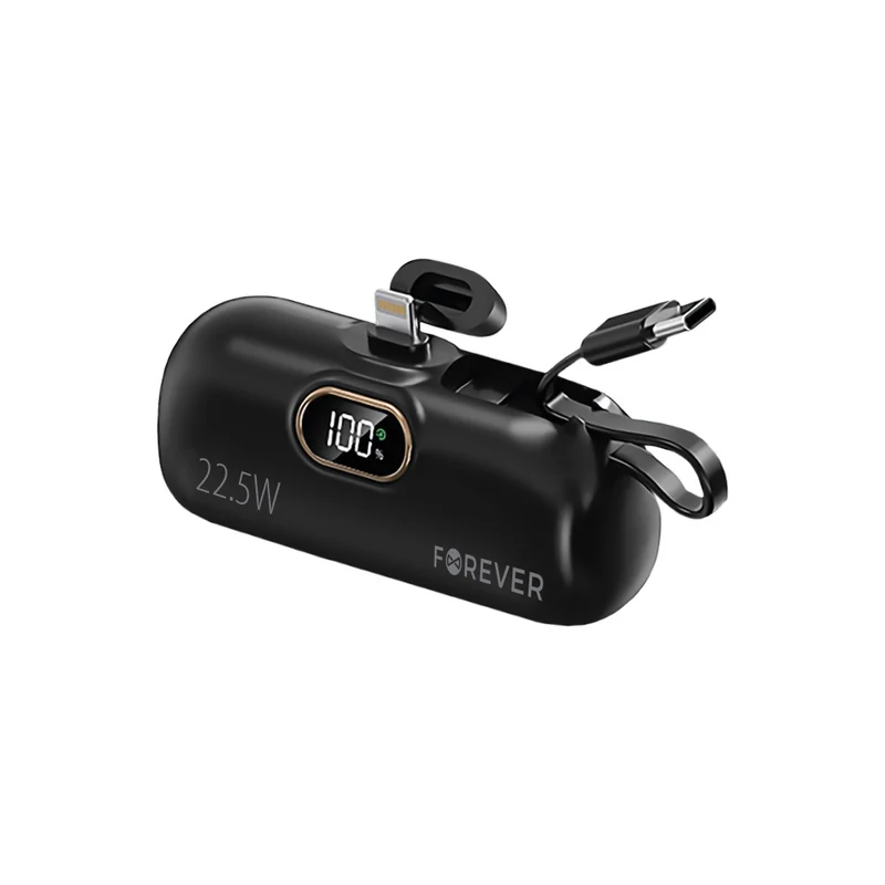 Chargeur portable Forever MTB-100 22.5W 5000 mAh Lightning noir
