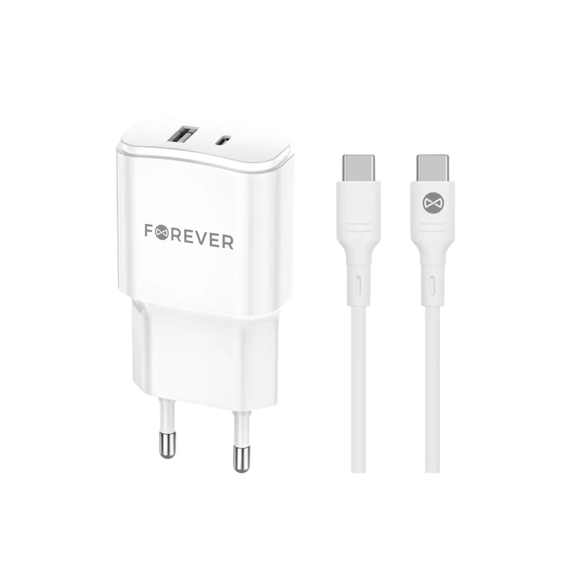 Chargeur secteur Forever TC-01 20W USB-C/USB PD QC